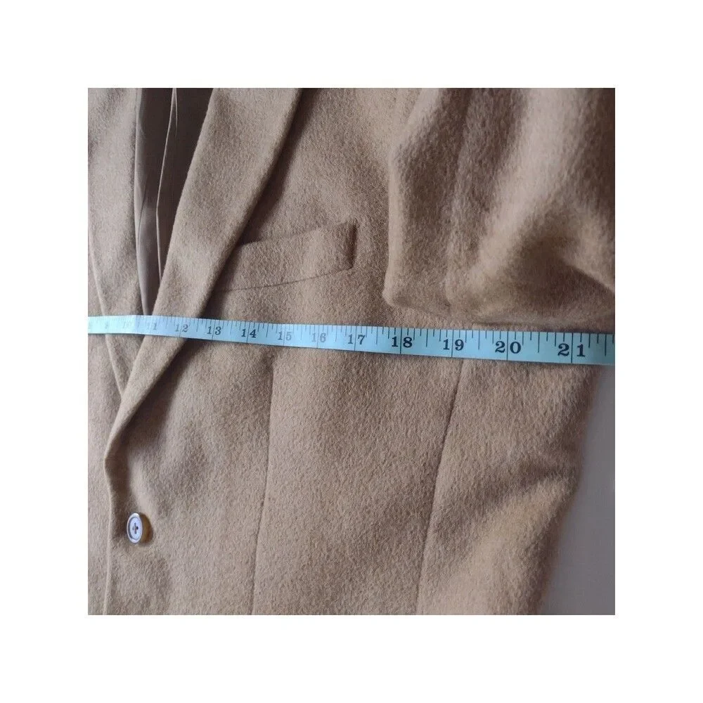 Joseph & Feiss 100% Camel Hair Blazer Sport Coat Jacket Soft Size 39R Career